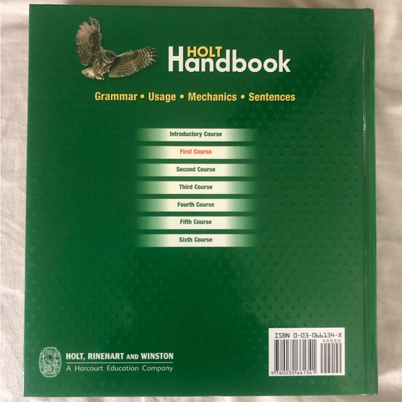 Hold Handbook First Course Annotated Teachers Edition - Picture 2 of 2